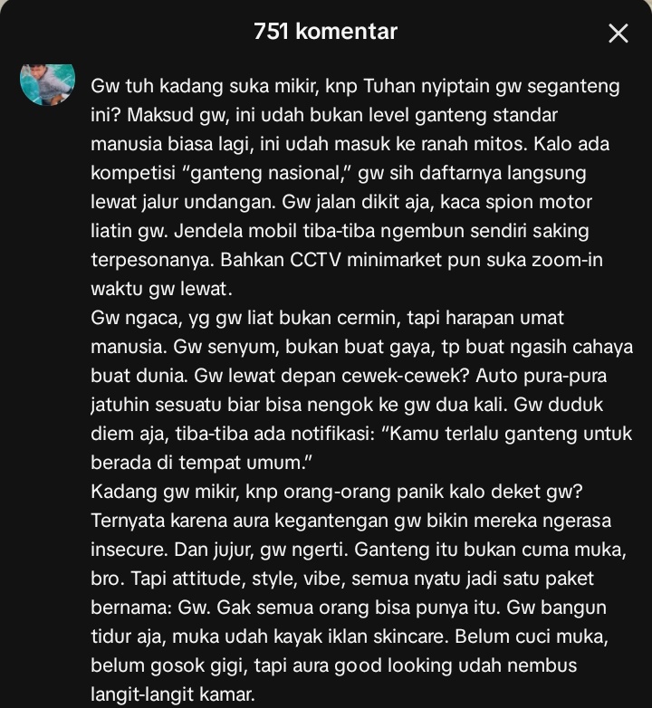 orangnya                                     ketikannya