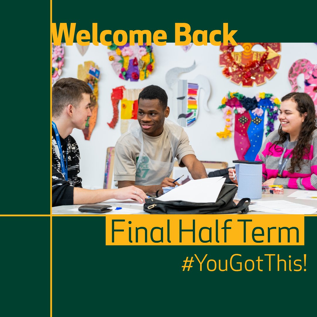 Welcome back to all our #TeamForest learners - It’s the last term of the academic year, so let’s #ThinkBIG and finish strong!

#LetsDoThis #achieve #progress #WalthamForestCollege