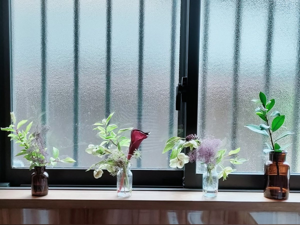 もう個展終わってから１週間経っちゃった…
いただいたお花はまだまだ元気な子を花瓶に移して、オシャレ意識が高そうな家になってます笑

諸々のお返事は一通りできたかなと思うのですが、全然なんの反応もないぞーという方はご一報ください。
応援のお言葉を連日ありがとうございました✨