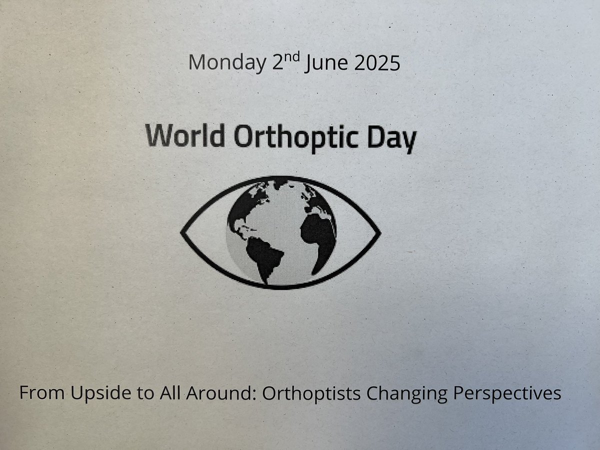 Happy World Orthoptic Day to all our fellow Orthoptists #WOD25