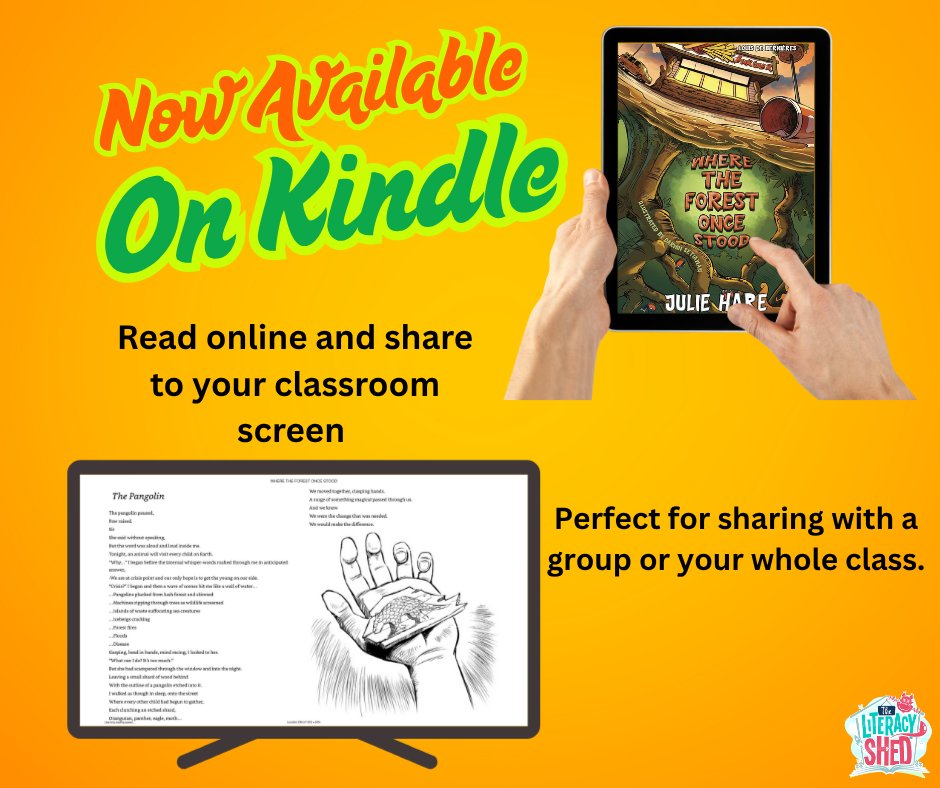 Where The Forest Once Stood by Julie Hare is now available on Kindle, so you can share it on your classroom screens using the Kindle app or online viewer. amzn.eu/d/gBLbkM1