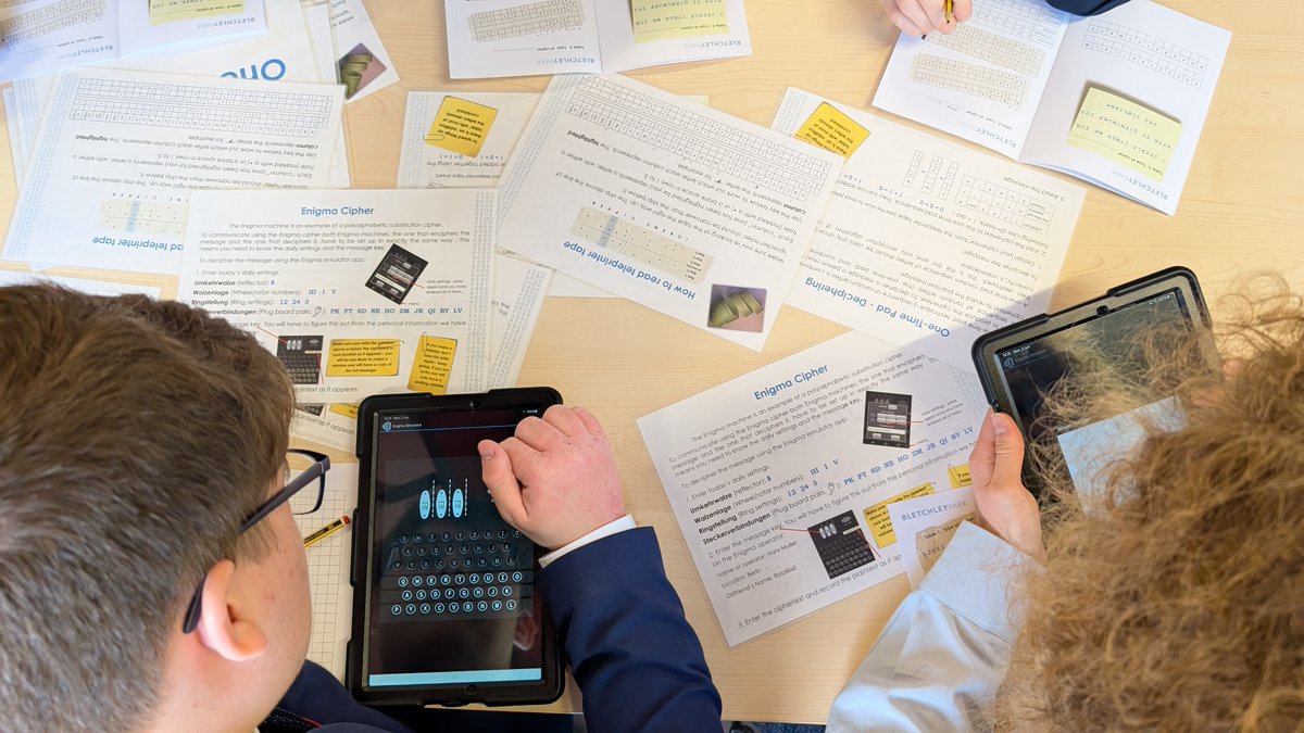 TPS_Hitchin's tweet image. Y12 A Level Maths and Computing groups are today visiting Bletchley Park, learning about the history of encryption and ciphers. Students even got a live demonstration of an authentic Enigma machine! #YourPrioryJourney