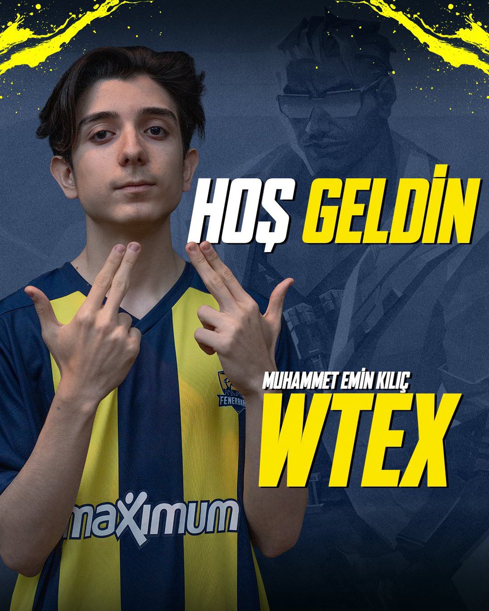 VALORANT takımımızın yeni yıldızı karşınızda! 🔥

Fenerbahçe ailesine hoş geldin, Muhammet Emin “wtex” Kılıç!  🥳

#HerZamanHerYerde💛💙