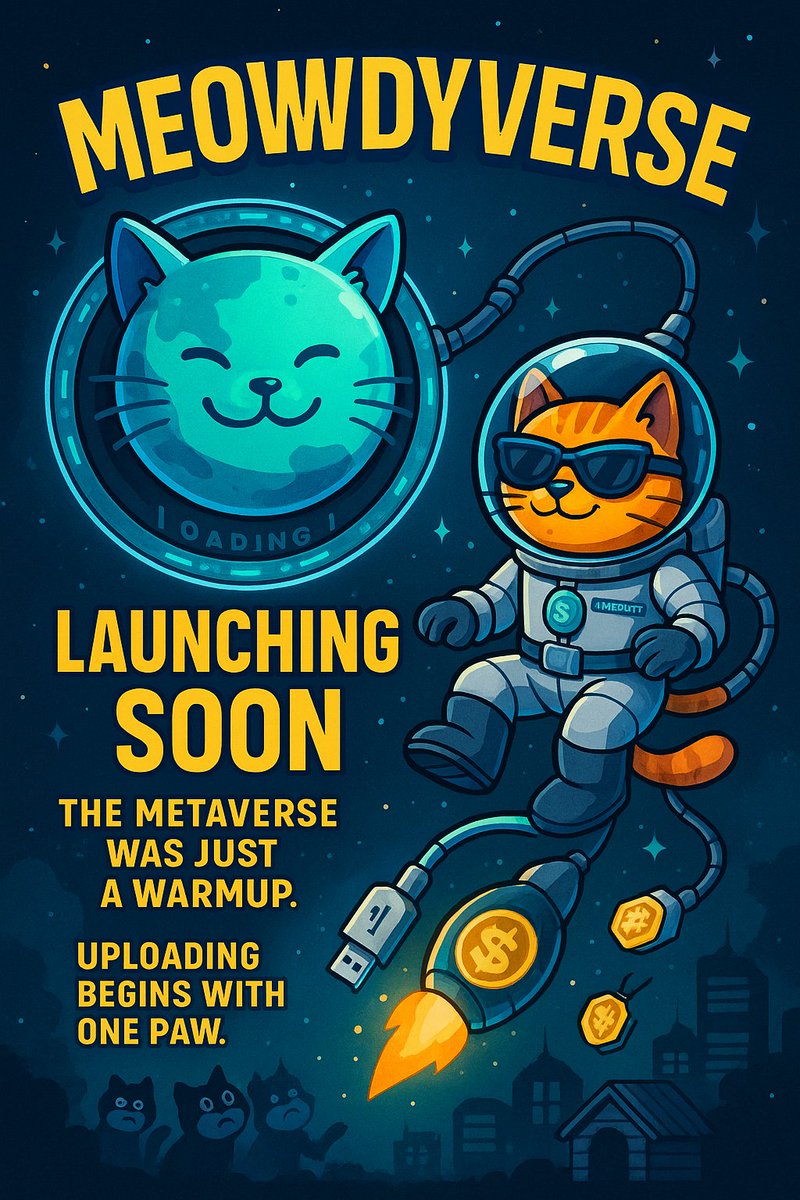 CoinMeowdy's tweet photo. Meowdy’s making history! World’s FIRST cat coin on our OWN blockchain!  Join the purr-revolution &amp; HODL $MEOWDY! What’s your fave crypto?  #CatCoin #Blockchain

#Metaverse #Crypto #CryptoNews #CryptoTrading #cryptocurrency #CryptoNews #CryptoCommunity #CryptoRewards https://t.co/1mWRHO3guP