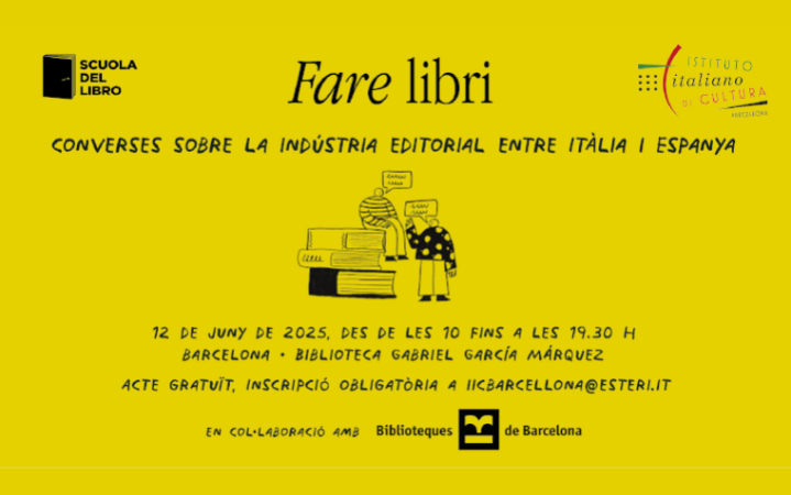 EDITORS.CAT (@editorscat) on Twitter photo FARE LIBRI – Converses sobre el sector editorial entre Itàlia i Espanya
<a href="/Bibliotecagabr2/">Bibliotecagabriel Garcia Marquez</a> , 12 de juny de 2025
editors.cat/fare-libri-con… FARE LIBRI – Converses sobre el sector editorial entre Itàlia i Espanya
<a href="/Bibliotecagabr2/">Bibliotecagabriel Garcia Marquez</a> , 12 de juny de 2025
editors.cat/fare-libri-con…