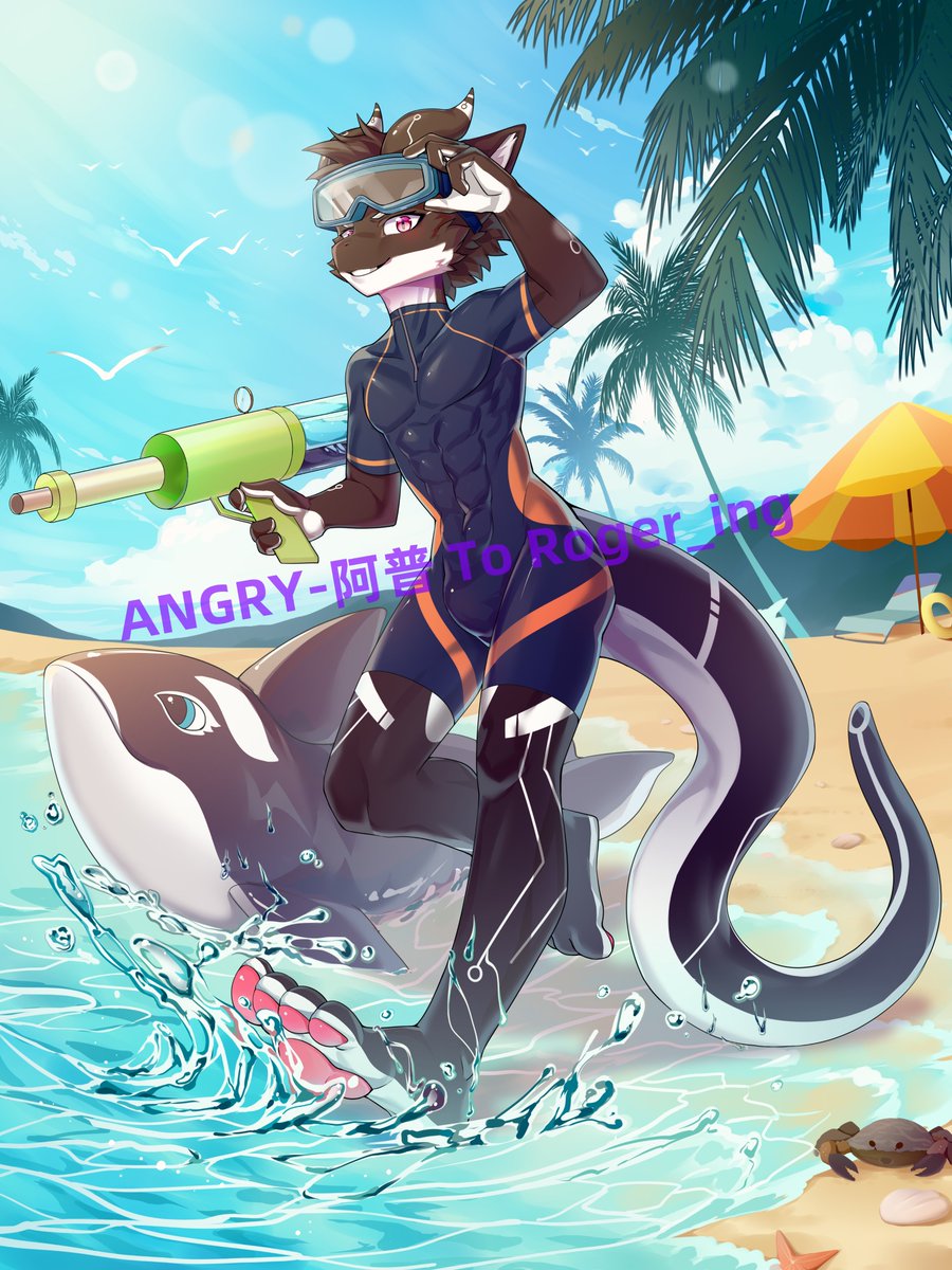 aboyltstseeaa00's tweet photo. @angry_app
Play time~! A black sticky latex magazine in the water gun waits for unlucky people~ The cute orca latex toy placed not far away waits for people to ride and play, or...maybe someone has been forced inside its crowded latex body by this toy~?😉
#Roger_ing #latex #orca https://t.co/fQ7aA39ZMC