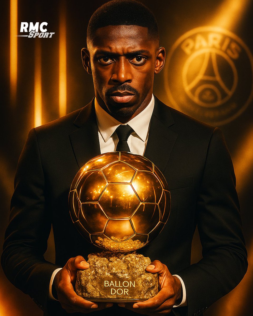 RMCsport's tweet image. 😤🌕 𝗗𝗘𝗠𝗕𝗘𝗟𝗘 𝗕𝗔𝗟𝗟𝗢𝗡 𝗗'𝗢𝗥 !

Le PSG lance officiellement la campagne pour son joueur, après le sacre en Ligue des Champions 🌟

C'est tout droit ! ⚔🏆