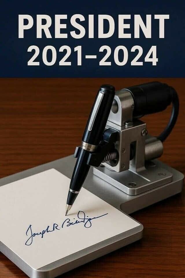 ListlessMg's tweet image. Who really ran the scam "Biden" (p)residency?
#AutoPenGate #Treason