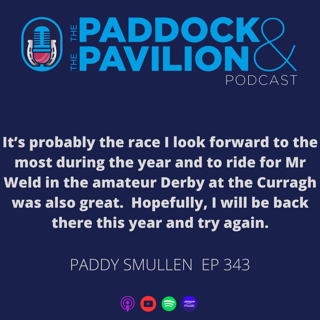 The Paddock and The Pavilion (@thepaddandpav) on Twitter photo In ep 343 I asked <a href="/paddysmullen/">Paddy Smullen</a> how important a race The Derby <a href="/EpsomRacecourse/">Epsom Downs Racecourse</a> was to him
Full ep below
chrt.fm/track/4F8ACF/p…
<a href="/debutantedancer/">Brian Finch</a> In ep 343 I asked <a href="/paddysmullen/">Paddy Smullen</a> how important a race The Derby <a href="/EpsomRacecourse/">Epsom Downs Racecourse</a> was to him
Full ep below
chrt.fm/track/4F8ACF/p…
<a href="/debutantedancer/">Brian Finch</a>