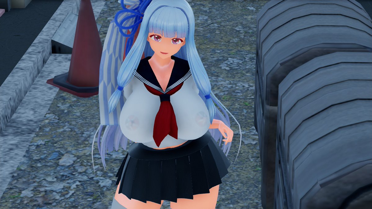 スカートの剛体調整がうまくいかん
#むちむちな葵ちゃんシリーズ