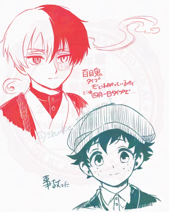 #ひらいて赤ブー 僕◯ヒー◯ーア◯デ◯ア 轟凍×緑出 『そば好きの君 、 そばかすな僕』 是非継続開催お願いします! やsiき衣装に夢見てる