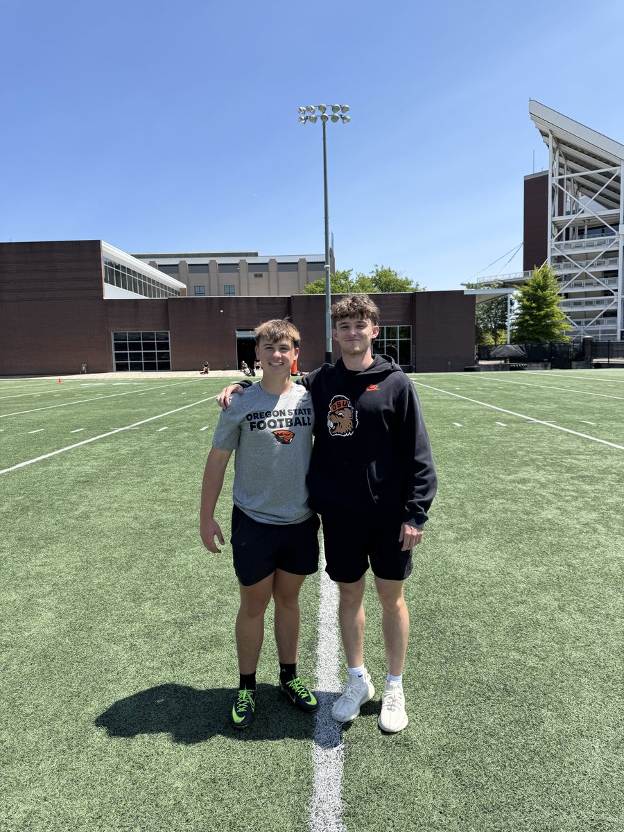 Ryder Scarlett (@ryderscarlett22) on Twitter photo Had a great time at the OSU specialist camp. Won FG’s and KO!! Shared second in punts. Big thanks to <a href="/CoachJChristian/">Jamie Christian</a> and the OSU players <a href="/LoganMcCreery3/">Logan McCreery</a> for putting on a great camp.
<a href="/eehowren/">Ernie Howren</a> <a href="/minerkickcoach/">Ray Sanchez</a> <a href="/CoachChavis07/">Doug Chavis</a> <a href="/Chris_Sailer/">Chris Sailer Kicking</a> <a href="/CoachChrisStack/">Coach Chris Stack</a> <a href="/CarneyCoaching/">Carney Coaching</a> Had a great time at the OSU specialist camp. Won FG’s and KO!! Shared second in punts. Big thanks to <a href="/CoachJChristian/">Jamie Christian</a> and the OSU players <a href="/LoganMcCreery3/">Logan McCreery</a> for putting on a great camp.
<a href="/eehowren/">Ernie Howren</a> <a href="/minerkickcoach/">Ray Sanchez</a> <a href="/CoachChavis07/">Doug Chavis</a> <a href="/Chris_Sailer/">Chris Sailer Kicking</a> <a href="/CoachChrisStack/">Coach Chris Stack</a> <a href="/CarneyCoaching/">Carney Coaching</a>