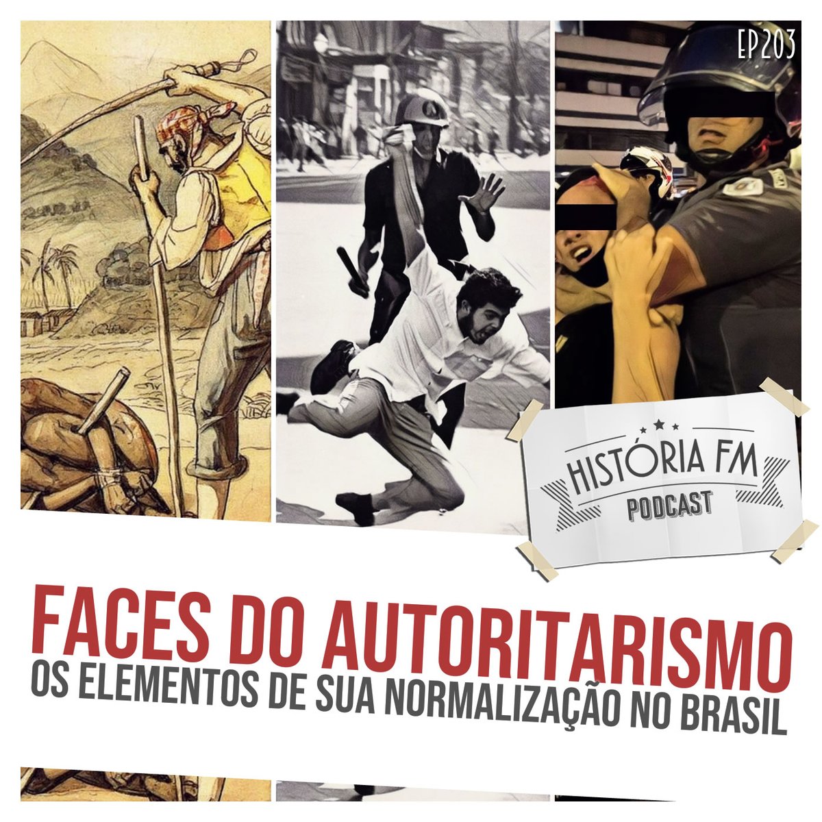 Tem episódio novo do História FM no ar. Os convidados são o <a href="/estacaobrasilfm/">Estação Brasil</a> e André Pereira, com participação especial do <a href="/chavosodausp/">Chavoso da USP</a>
