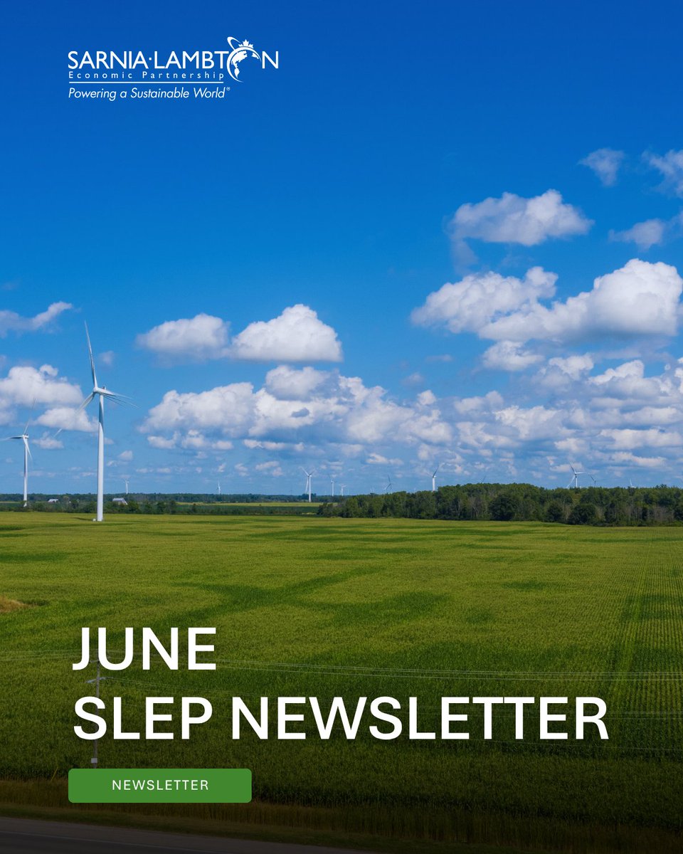 The June edition of the SLEP newsletter is here! This month, we’re sharing updates on business support programs, upcoming events, funding opportunities, and key regional initiatives fueling economic growth across #SarniaLambton.

Subscribe today: bit.ly/SLEPNewsletter