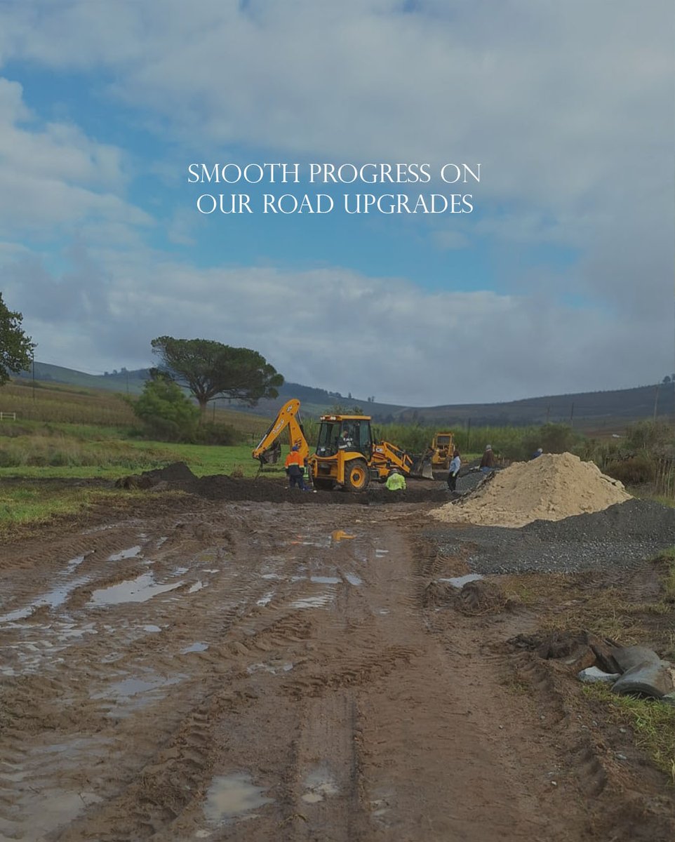 Jordan_Wines's tweet photo. 🚧 Road upgrades to Jordan Wine Estate are progressing well and on schedule! Access remains open—thank you for your support and patience. Drive slow, enjoy the views, and feel free to WhatsApp Melanie at +27 71 416 2824 with any queries. See you soon! 🌿 #premiumatplay https://t.co/0nJxYxaYZd