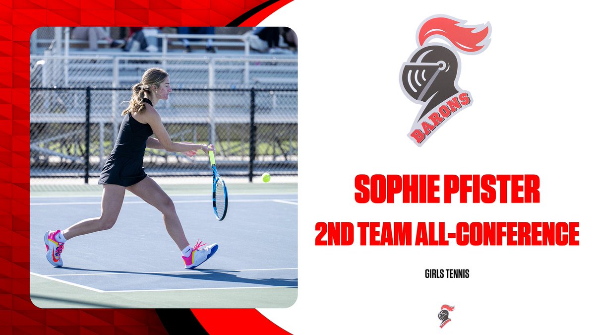 Congratulations to Sophie Pfister for being named 2nd-Team All-Conference in Girls Tennis! 

Way to go, Sophie!
