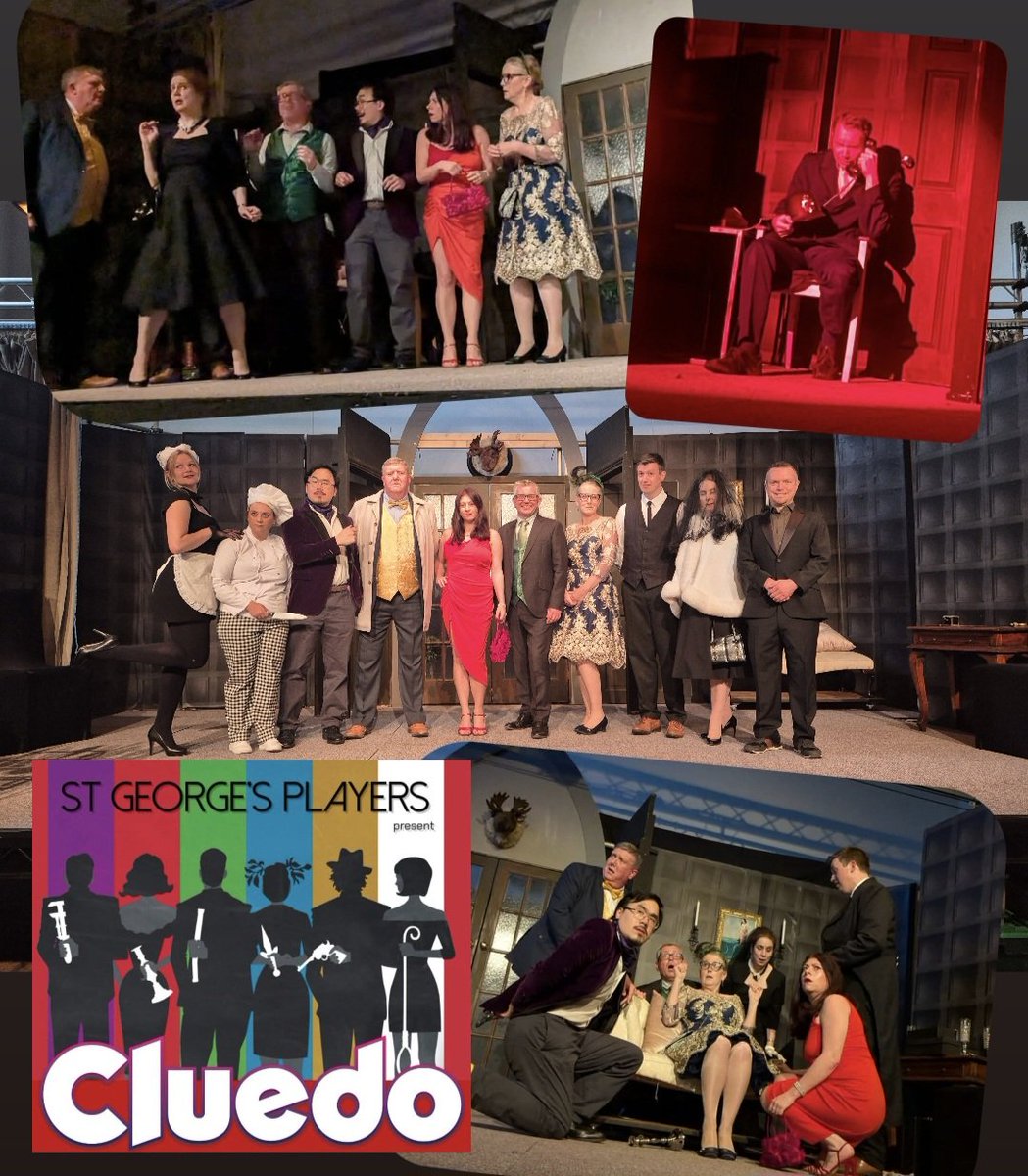 THANK YOU to everybody who came to watch, supported and helped to make this SELL OUT production a success 🙌 From All Cast &amp; Crew at St George's Players 
#cluedo #clueonstage #cluethemovie <a href="/DramaGroups/">Drama Groups</a> <a href="/amdramcouk/">The Amateur Theatre Network</a>