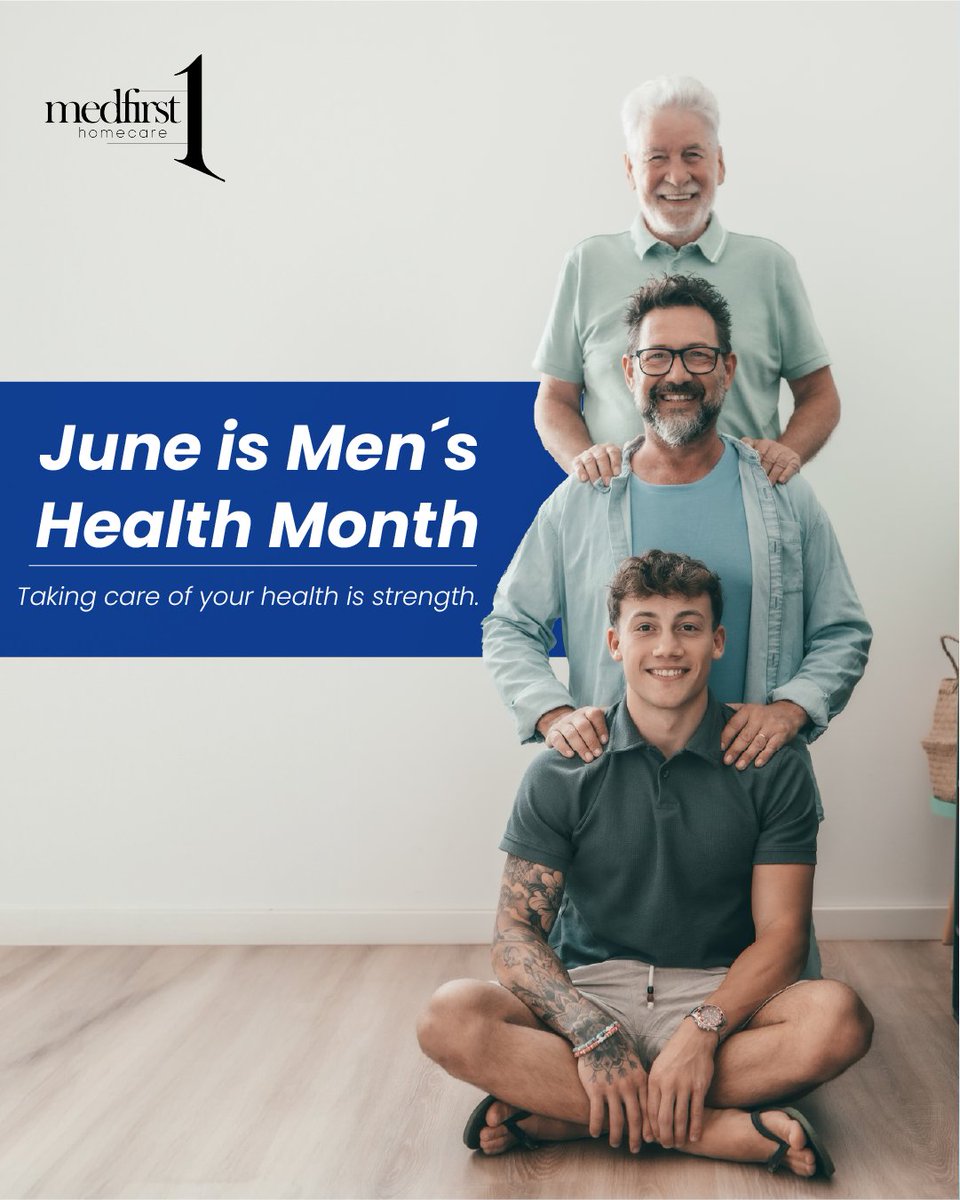 Med1stHomeCare's tweet photo. June is all about menβs well-being π
Letβs raise awareness, break the stigma, and prioritize healthβphysical and mental.
.
.
.
.
#medfirsthomecare #menhealth #menhealthawarenessmonth #menshealthmonth #newyork #newjersey #mobilitysolutions https://t.co/X1bDWN03BX