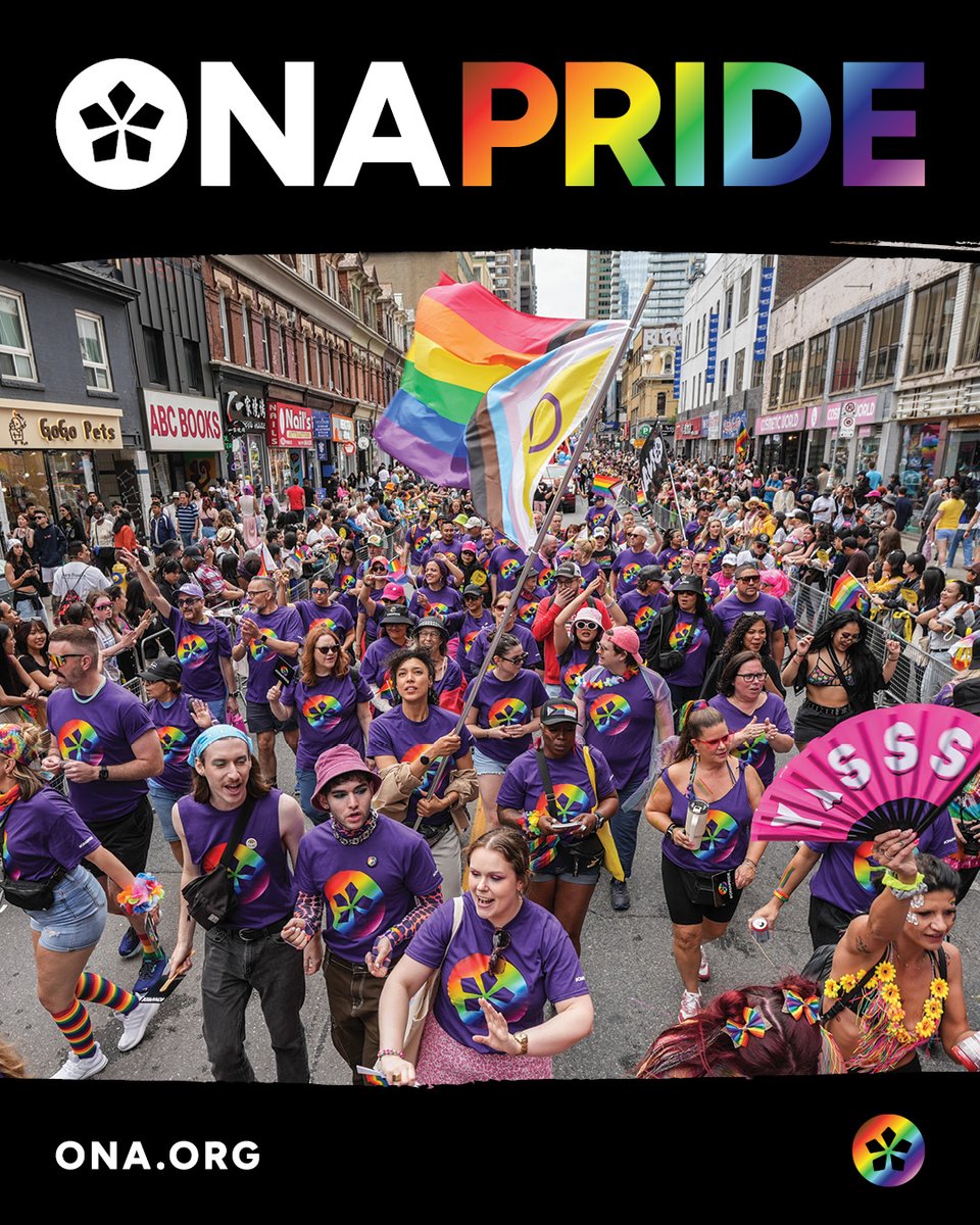 ontarionurses's tweet image. June is Pride month: a commemoration of the Stonewall riots and a celebration of Lesbian, Gay, Bisexual, Transgender, Queer, Intersex, Two-Spirit culture. It is an opportunity to raise awareness and advocate for human rights and combat discrimination.
ona.org/news/pride/