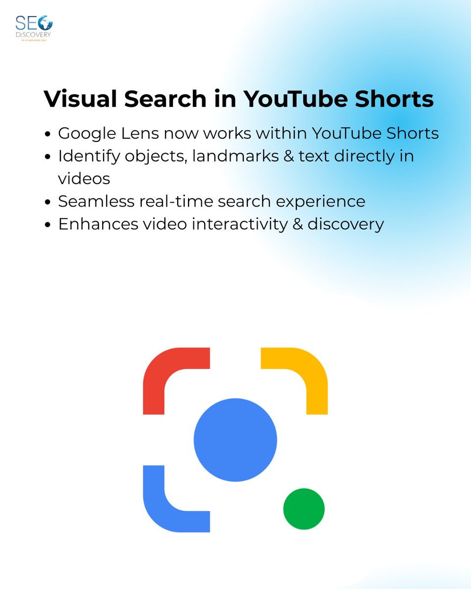SEODiscoveryTM's tweet image. 𝐆𝐨𝐨𝐠𝐥𝐞 𝐋𝐞𝐧𝐬 𝐭𝐨 𝐛𝐞 𝐈𝐧𝐭𝐞𝐠𝐫𝐚𝐭𝐞𝐝 𝐰𝐢𝐭𝐡 𝐘𝐨𝐮𝐓𝐮𝐛𝐞 𝐒𝐡𝐨𝐫𝐭𝐬: 𝐒𝐞𝐚𝐫𝐜𝐡 𝐖𝐢𝐭𝐡𝐢𝐧 𝐕𝐢𝐝𝐞𝐨𝐬 𝐒𝐞𝐚𝐦𝐥𝐞𝐬𝐬𝐥𝐲
📞  +91 74287 99334
🌐 seodiscovery.com
📧 sales@seodiscovery.com
#GoogleLens #YouTubeShorts #VisualSearch