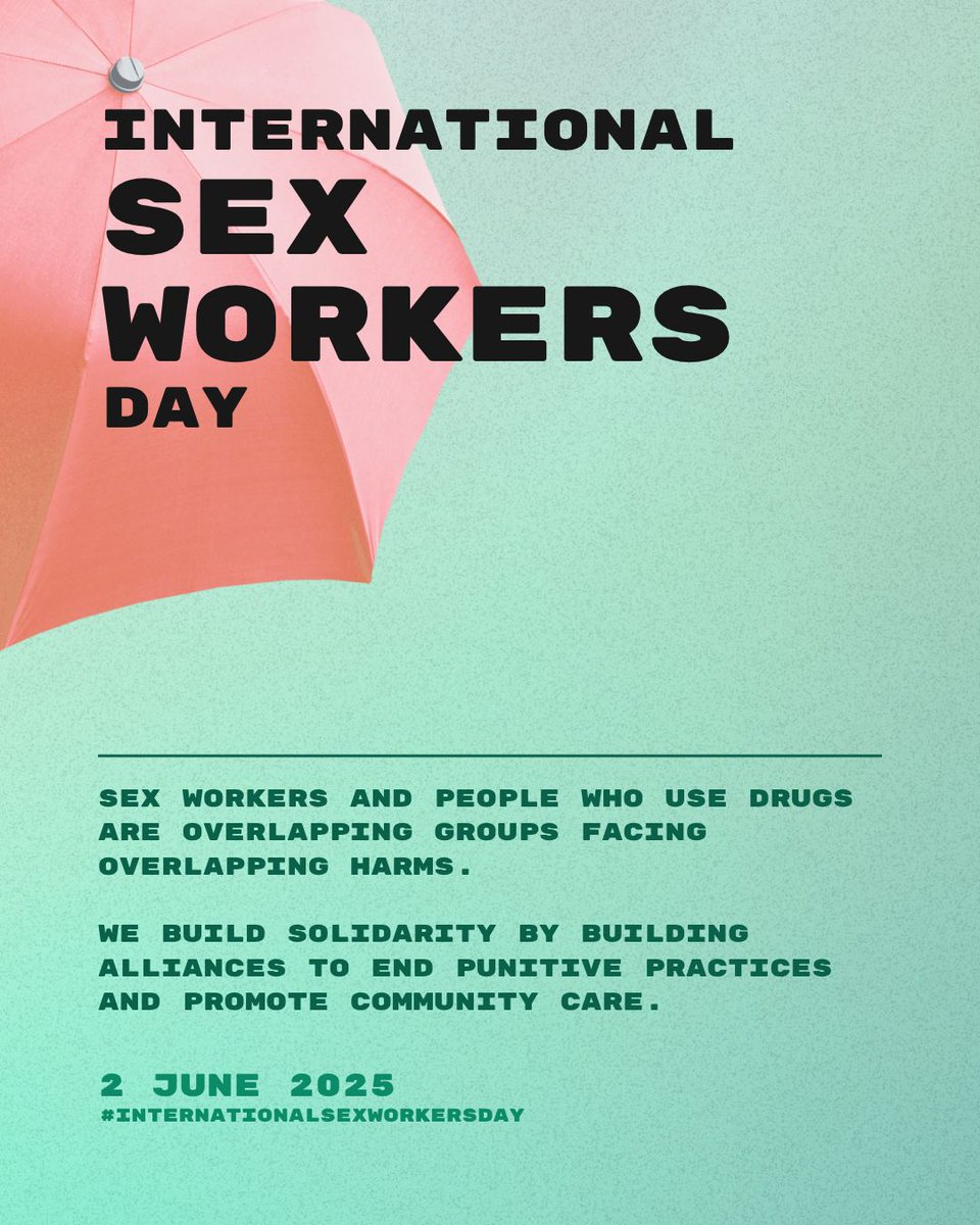 People who use drugs and sex workers face mutually reinforcing criminalisation, stigma and violence — especially when these identities intersect. 

🧵 (1/3)