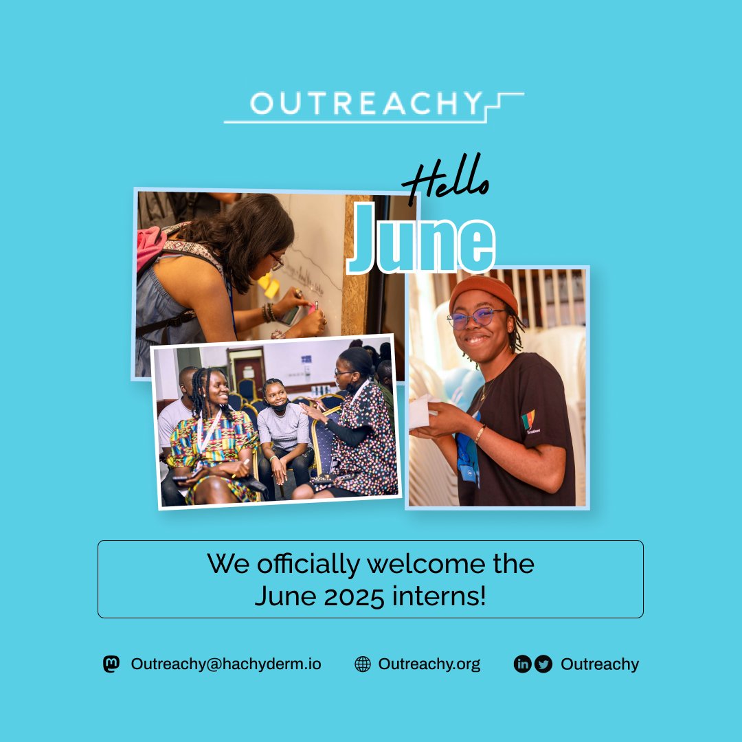 And it begins today! 
We’re thrilled to welcome the June 2025 #Outreachy interns officially. 

12 weeks of learning, growing, connecting, and making an impact in the #OpenSource ecosystem starts now.

You belong here. Your journey continues
Let’s do great things together.