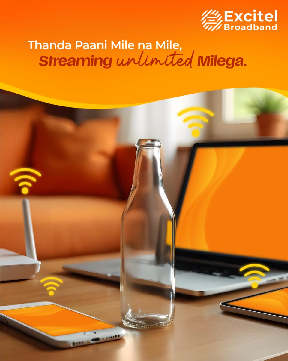 Excitel can’t refill your bottle, but it refills all your devices at fast-lightning speed.

Excitel Broadband, Connection, Internet, Streaming, 4K Streaming, High-speed Internet, Broadband Connection, Binge watch, Lag free