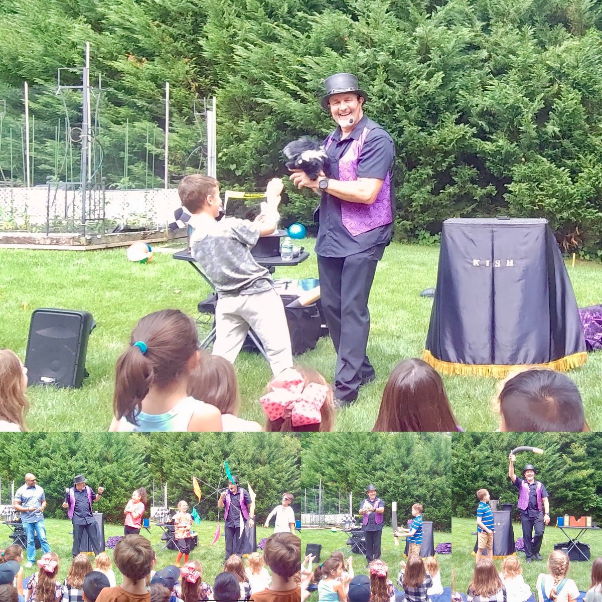 SteveKish5's tweet photo. 🎉 John’s Backyard Birthday Bash with Steve Kish the Magician! 🎩🐇

#MagicBirthdayFun
#KishTheMagician
#KidsPartyMagic
#BirthdayWonderShow
#FamilyFunWithMagic
#NOVAEvents
#DCMagicShows
#MarylandMagician
#DMVMagician https://t.co/AYvzOC8GX6