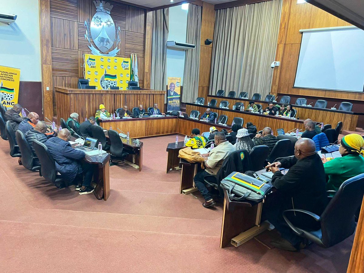 We have gathered for our Provincial Executive Committee meeting currently underway at the Thembisile Hani Local Local Municipality Council Chambers. #ANCRenewal #ANC113