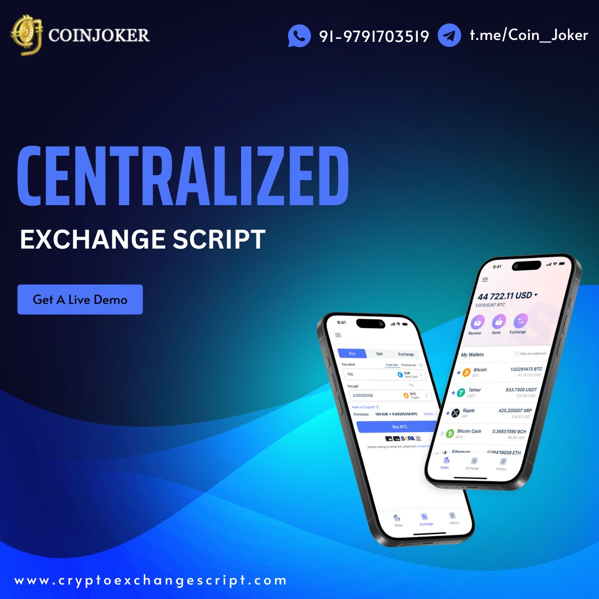 coinjoker_tech's tweet image. Transform Your Crypto Vision into Reality!
Why build from scratch when you can launch faster, smarter, and more securely?
Let's build the future of finance—together >> bit.ly/3ZaTIjG
#CentralizedExchange #CryptoPlatform #ExchangeScript #CryptoInnovation #Blockchain