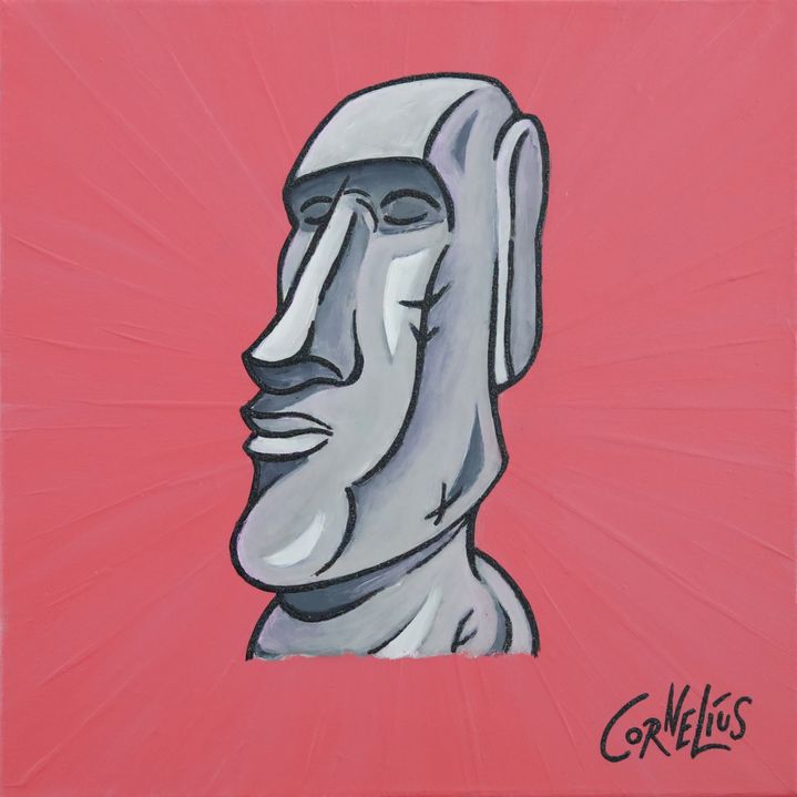 Globalpainter's tweet photo. #Easterisland #Osterinsel #Moai #Steinkopf #painting #acrylic #glitter #oncanvas #art #Seinefarbenpraechtigkeit #Globalpainter #Cornelius https://t.co/ez1jBRDOkw