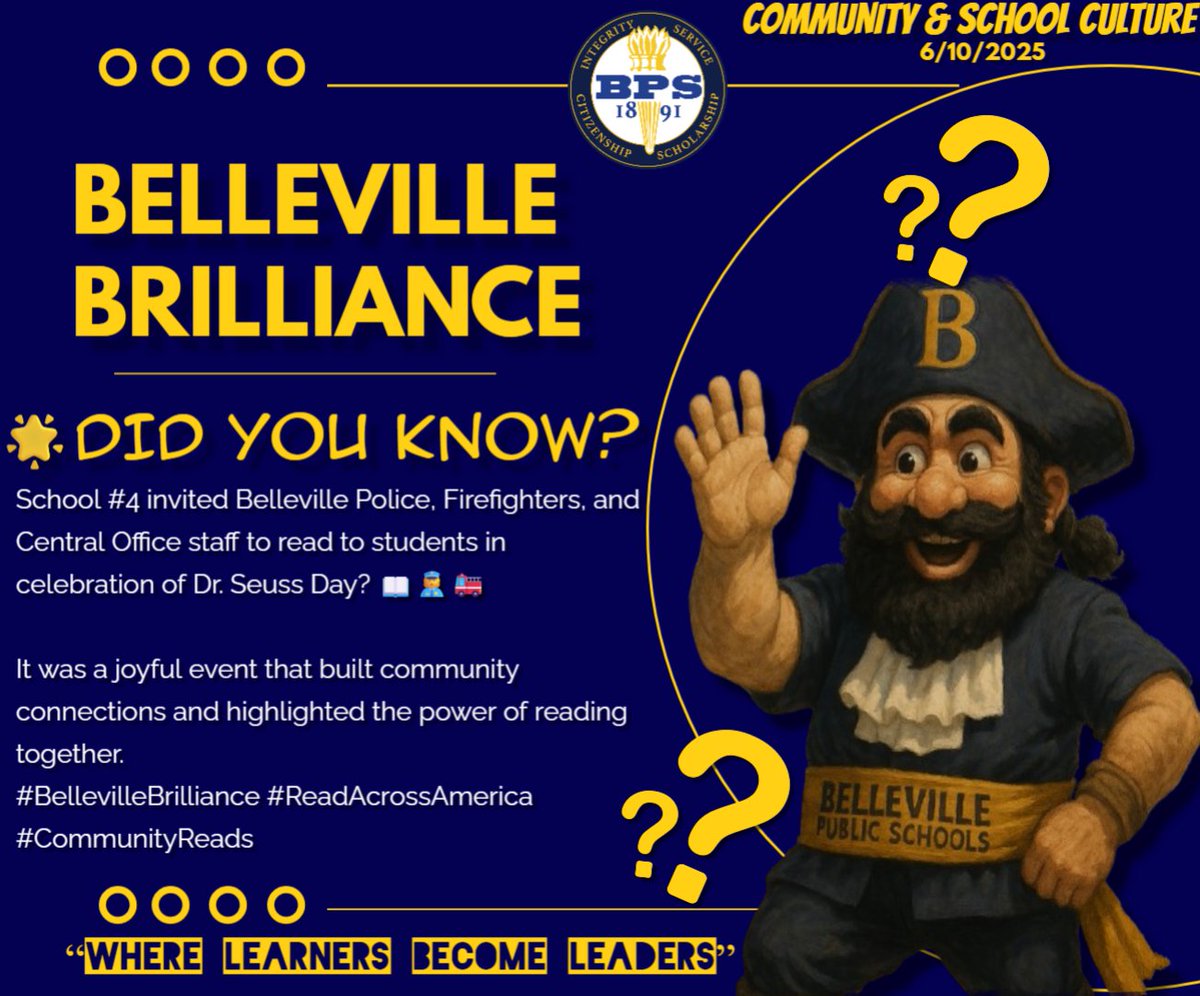 BellevillePS (@belleville_ps) on Twitter photo 💡 Did you know?
<a href="/s4_belleville/">@S4_Belleville</a> welcomed Belleville police, fire, and staff to read to students for Dr. Seuss Day? 📖🚒
#BellevilleBrilliance #ReadAcrossAmerica #CommunityReads 💡 Did you know?
<a href="/s4_belleville/">@S4_Belleville</a> welcomed Belleville police, fire, and staff to read to students for Dr. Seuss Day? 📖🚒
#BellevilleBrilliance #ReadAcrossAmerica #CommunityReads