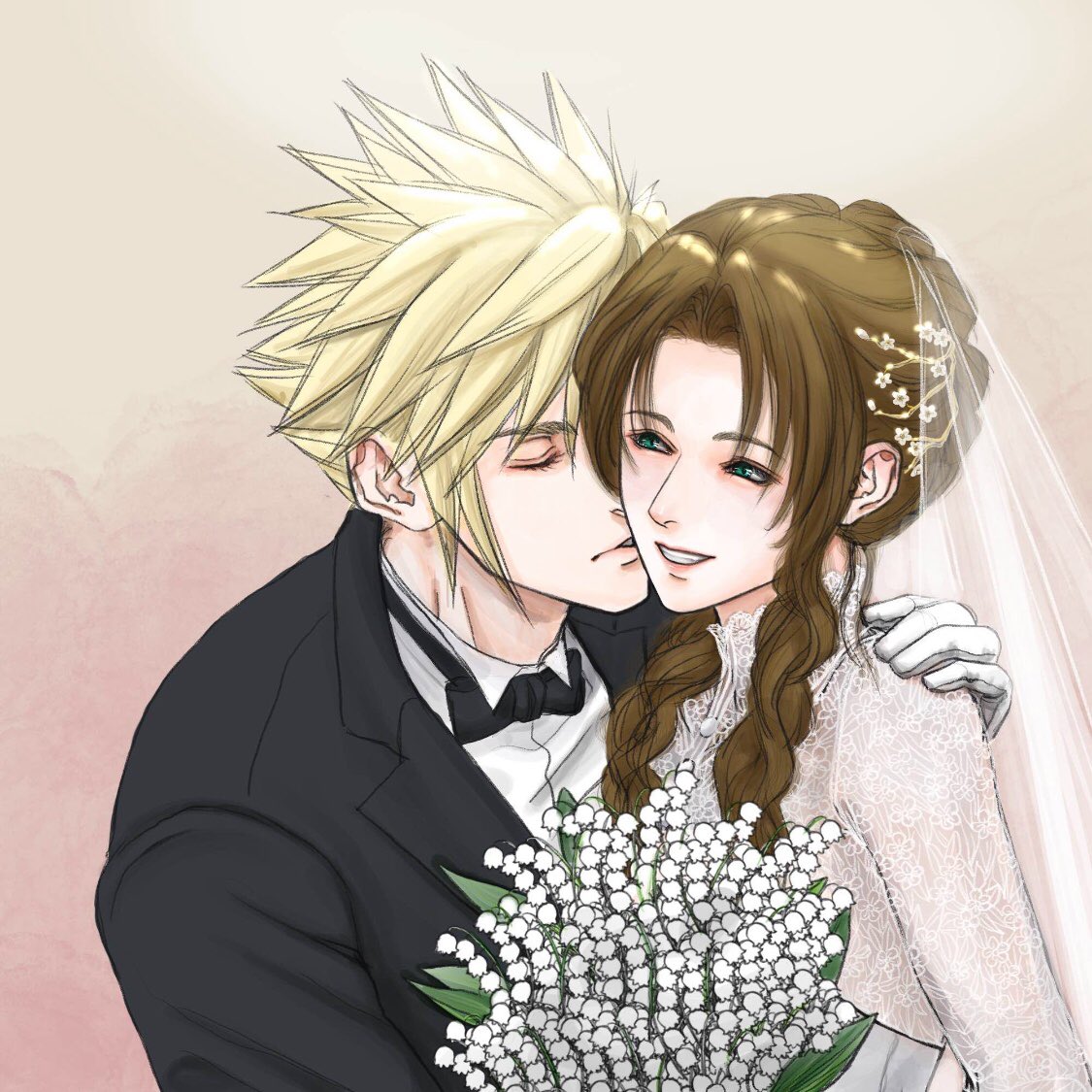 ws_alte's tweet image. 에어리스의 부케로는 은방울꽃 부케를 밀어주고 있다
꽃말이 반드시 행복해진다 이기 때문에
꼭 행복해지기를
#6月1日はクラエア結婚記念日
#クラエア #clerith
