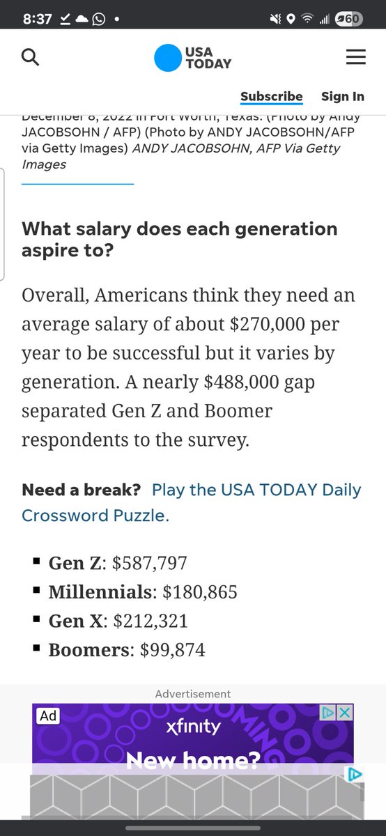 On the one hand, there has been a cost of living jump that shows up in even the Gen X numbers. But then Gen Z takes things to an unsustainable level.