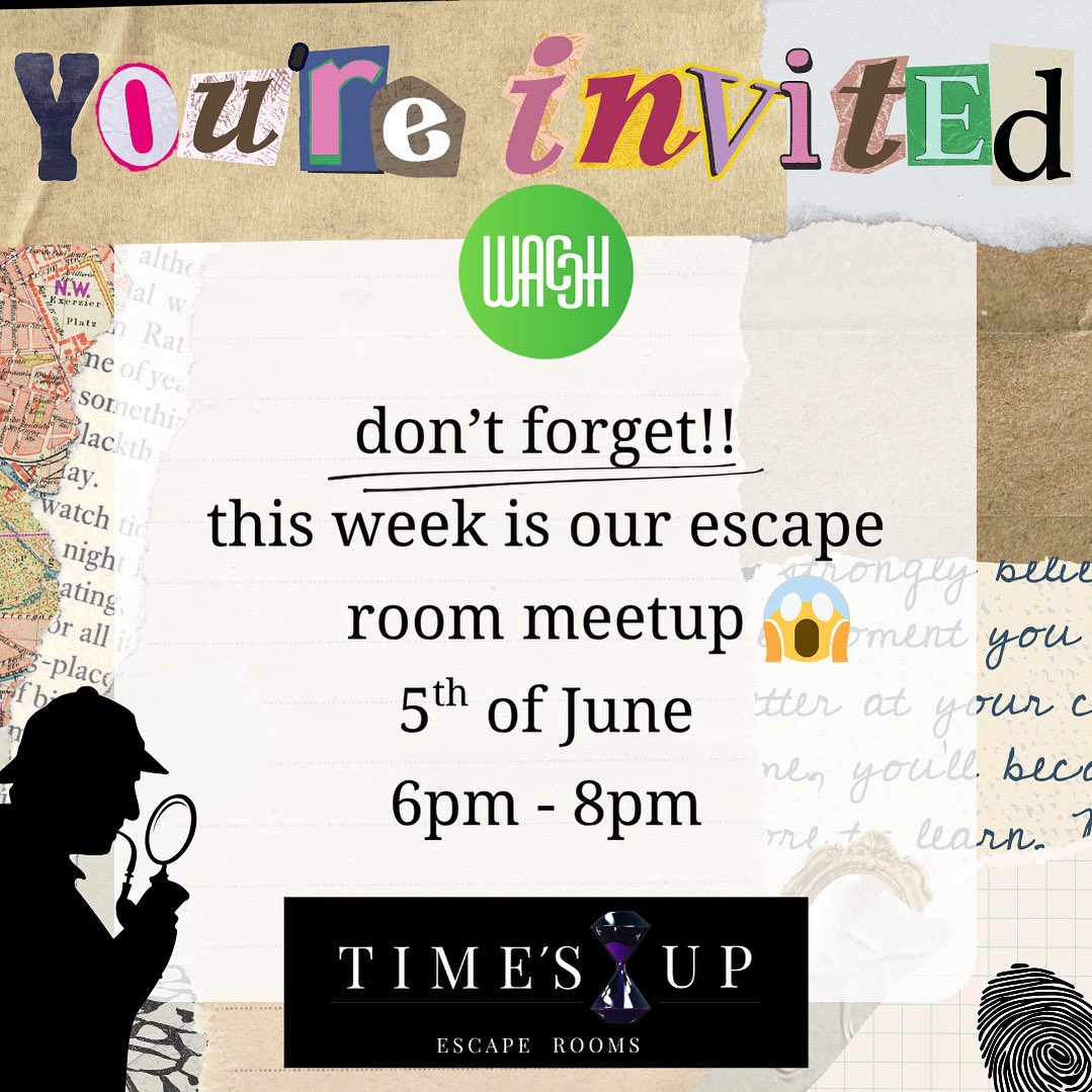 WACCHnow's tweet photo. Reminder that our June meetup is happening this week! We’re doing an escape room, thanks to times up escape rooms! RSVPs are essential, and we can’t wait to see you there!! 

#perthisok #perth #contentcreator #perthcreators #content #australia https://t.co/8qwNgFOin6