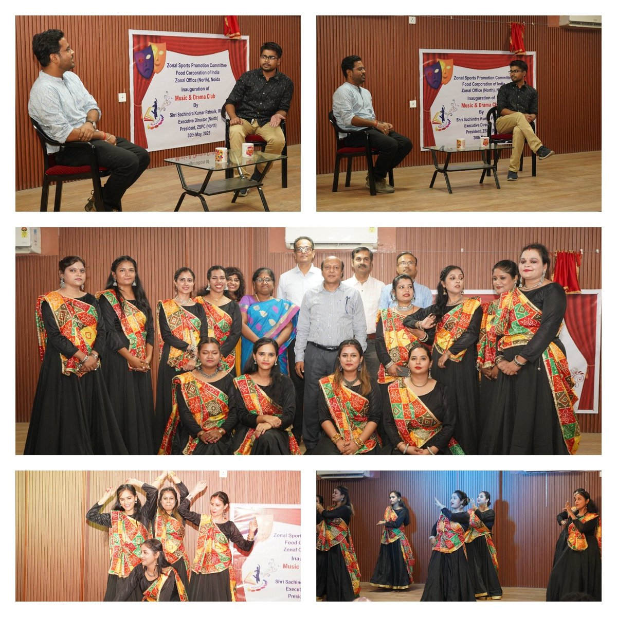 "Melodies &amp; memories 🎶🎭! Hon'ble ED(N),Sh. Sachindra Patnaik,IRSS inaugurates "Kalakriti", FCI's Music &amp; Drama Club, ZO(N),Noida on May 30th! 🎉 A platform for artistic talents to shine &amp; foster a vibrant cultural environment 🌟 
#FCI 
#Kalakriti 
#CulturalDiversity"