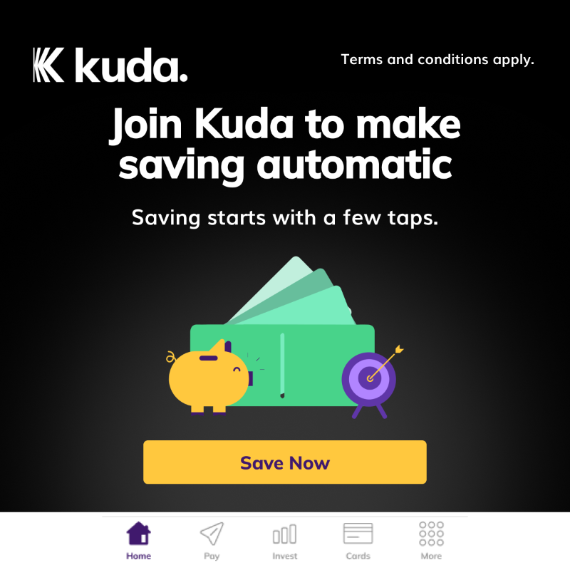 joinkuda's tweet photo. Meet your new savings essential - Kuda Pockets. Download the Kuda app to start saving more money.