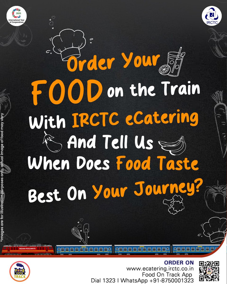 From antakshari and travel tales to shared playlists — train journeys are truly magical!
Now add hot and delicious meals to your train journey with IRCTC eCatering! 

Order food in train from your favorite restaurant and get hot meals delivered to your seat.

Enjoy meals you