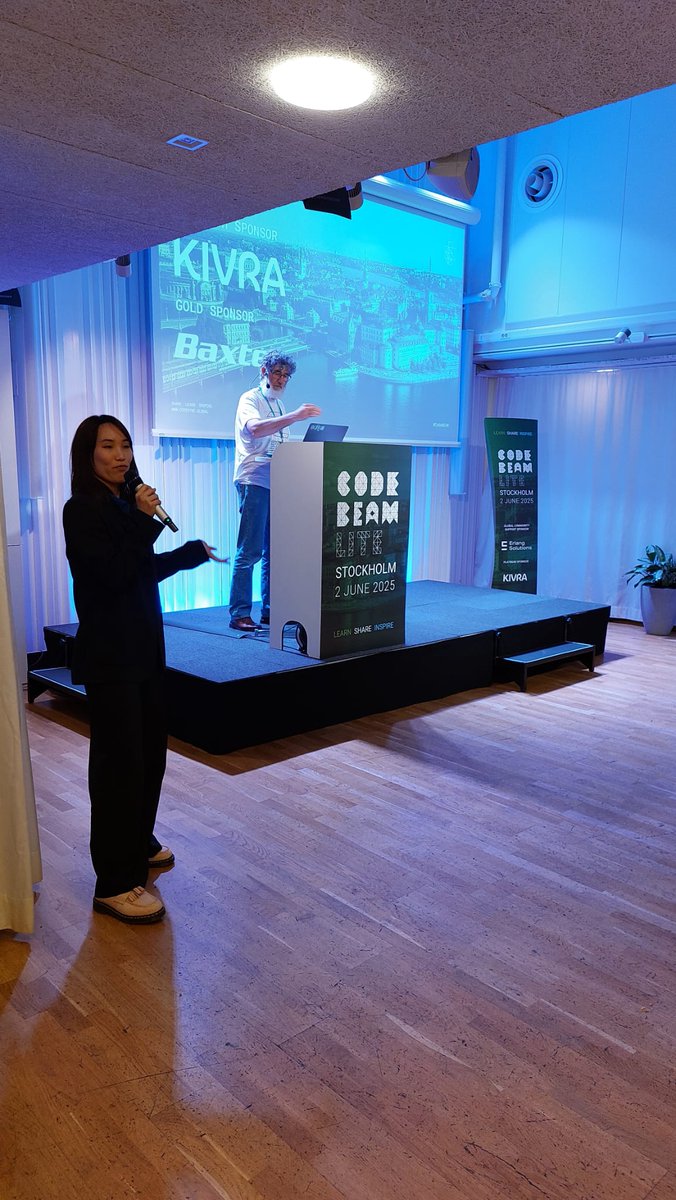 🔍 Alan Zimmerman showing the magic of Semantic Search and Replace for Erlang linting at Code BEAM Stockholm! Regex-like syntax matching makes lint authoring incredibly simple ✨ Pattern detection + fixes made easy! #CodeBEAM #ErlangLang #DeveloperTools