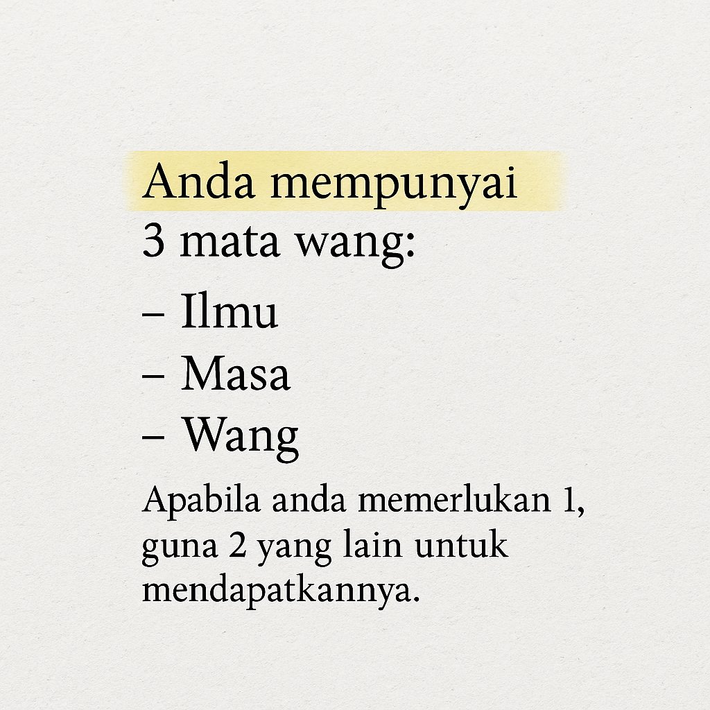 ryfansmeletop's tweet photo. 3 Item Yang Sangat Penting https://t.co/1iEcL7LqhG