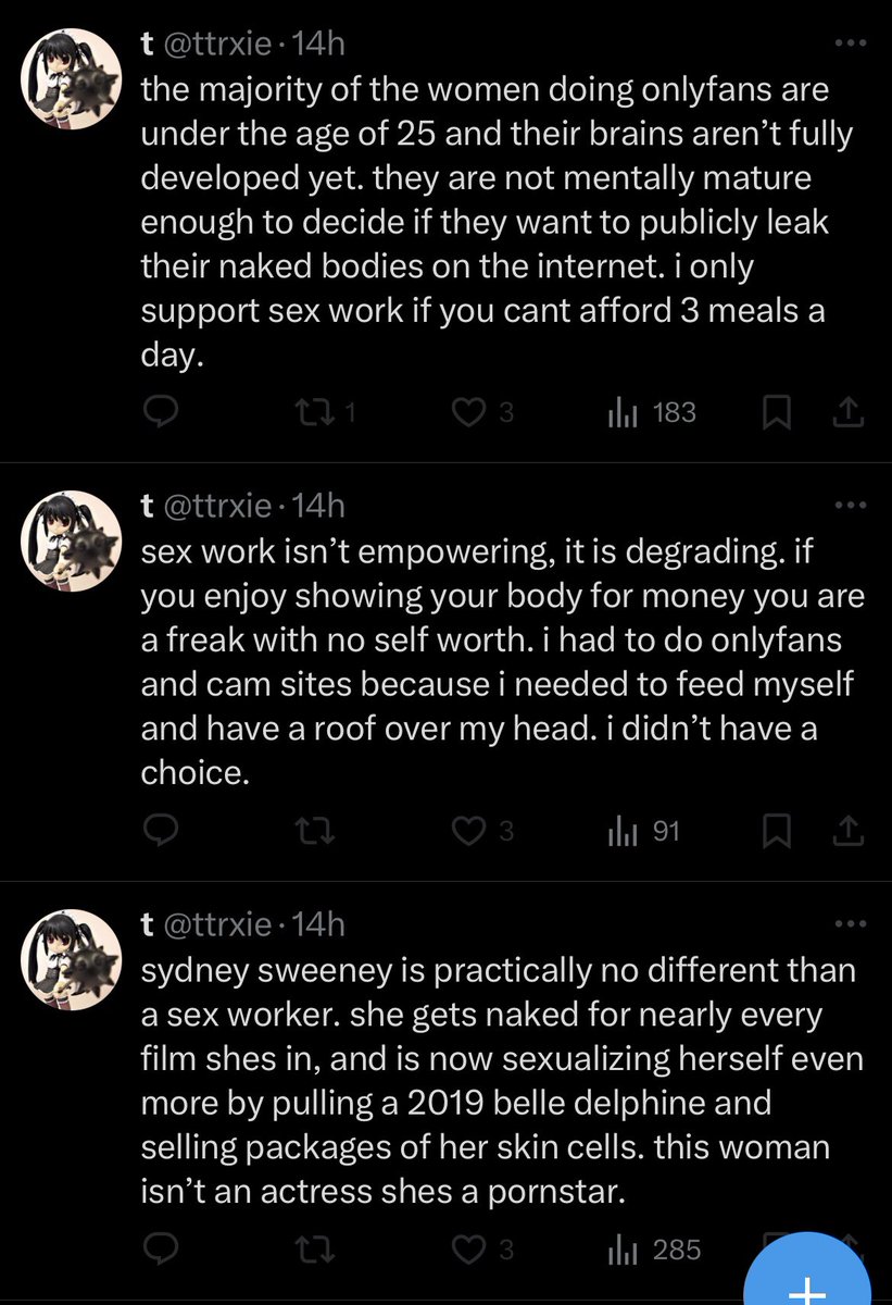 exposingsofi's tweet image. is this bitch retarded? you forced your bestfriend to start a OF at 20 years old, glorified it to numerous other young girls and now because your OF flopped youre tearing down girls doing better than you. you STILL get all your money from your parents and live off them at 27 😂