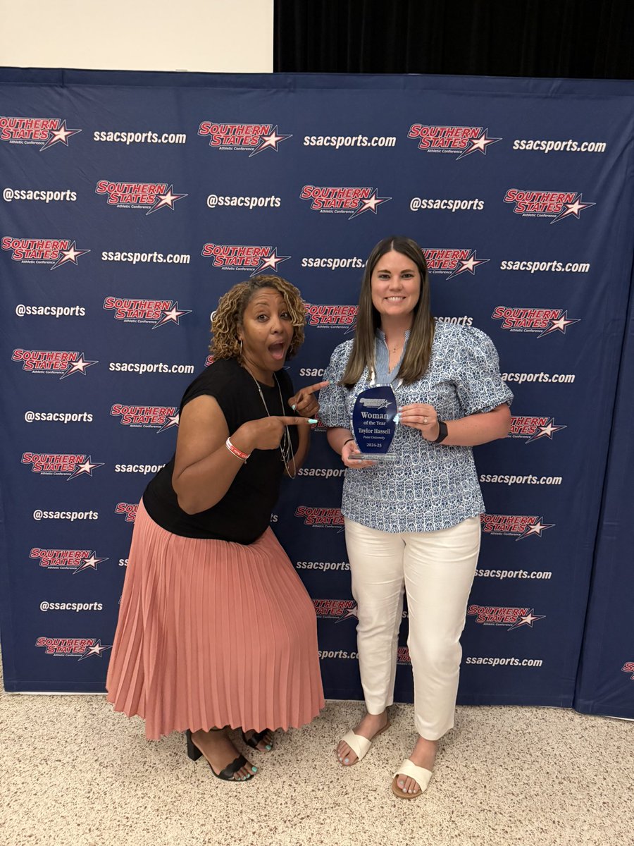 jhwhite14's tweet image. Congratulations on being @SSACsports Woman of the Year, @TJHassell21! @PointSkyhawks family appreciates you! 💙💛