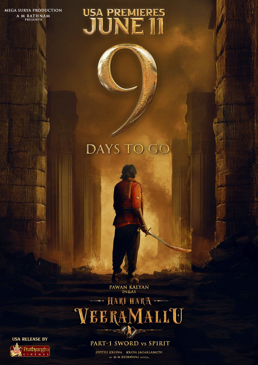 Prathyangira Cinemas (@prathyangiraus) on Twitter photo Veera mallu darsanam in 9 days. 🔥🔥🔥
#HariHaraVeeraMallu Grand USA premieres on June 11th 💥💥💥
Bookings open now 🎫
USA release by <a href="/PrathyangiraUS/">Prathyangira Cinemas</a> Veera mallu darsanam in 9 days. 🔥🔥🔥
#HariHaraVeeraMallu Grand USA premieres on June 11th 💥💥💥
Bookings open now 🎫
USA release by <a href="/PrathyangiraUS/">Prathyangira Cinemas</a>