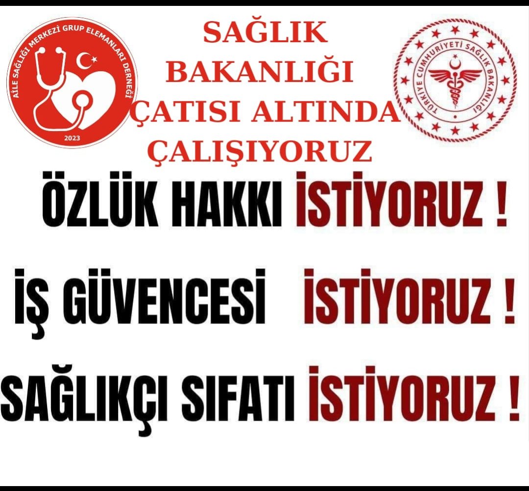 Bizler kimmiyiz grup elemanları adı altında çalışan diplomalı kalifiyeli sağlıkçılarız 
#Güvenceliçalışmaistiyoruz