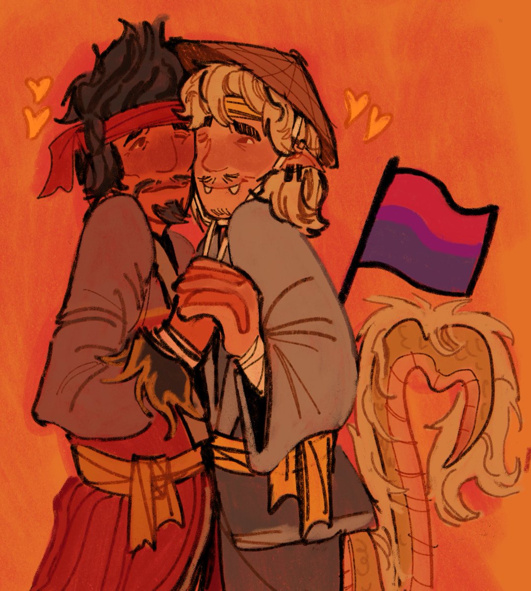 It’s pride month so I decided to draw the ex lovers.. #sparkshipping