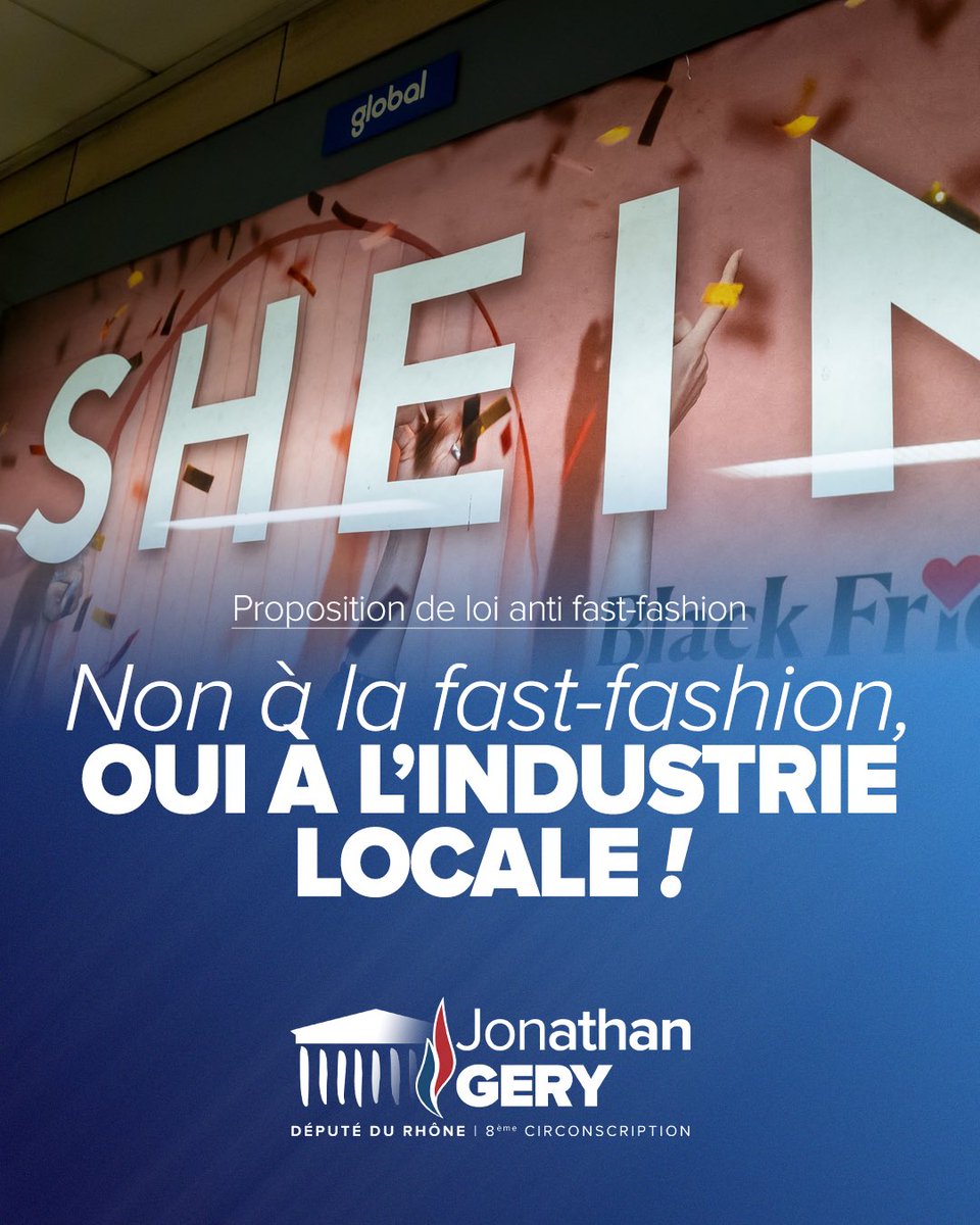 JonathanGery_AN's tweet photo. 👗 Loi contre la fast-fashion en discussion au Sénat : Agnès Pannier-Runacher et Véronique Louwagie en déplacement à #Amplepuis.
Le @RNational_off défend une mode durable, ancrée dans nos territoires, et la relocalisation de la filière textile 🇫🇷
#Localisme https://t.co/Y01pgccKEU
