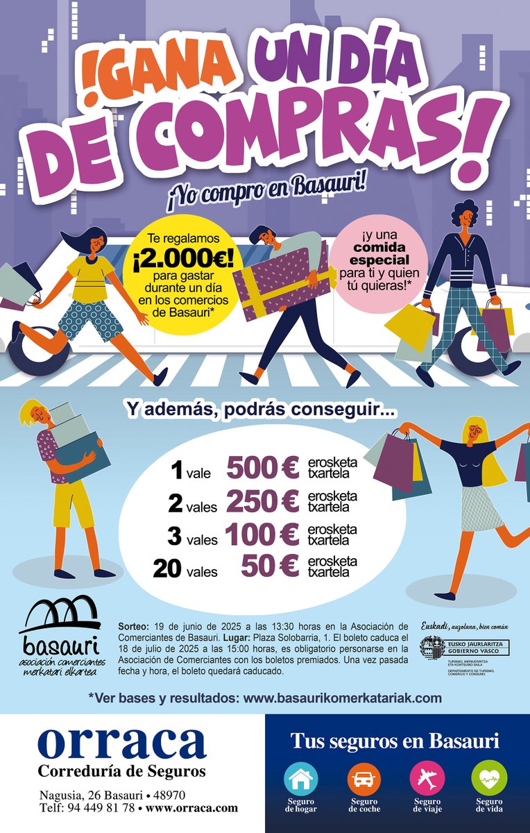 YO COMPRO EN BASAURI 🌸🌷
NIK BASAURIN EROSTEN DUT 🌸🌷

#tokikomerkataritza #comerciolocal #basauri #nikbasaurinerostendut #yocomproenbasauri #sorteo #asociaciondecomerciantesdebasauri #basaurikomerkatarielkartea 
#comerciolocal #tokikomerkataritza @basauricomercio