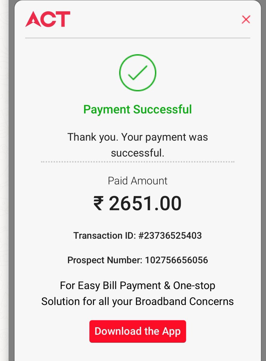 lrsshetty's tweet photo. @ACTFibernet  yesterday paid for getting service to match #Rcb final match and till now no service given and the person assigned is giving stories and nt picking call sharing my bills to u the amount paid .. this is nt accepted and nt Fiat and the number 9121212121 is nt conntng https://t.co/fJwrrHEG3R