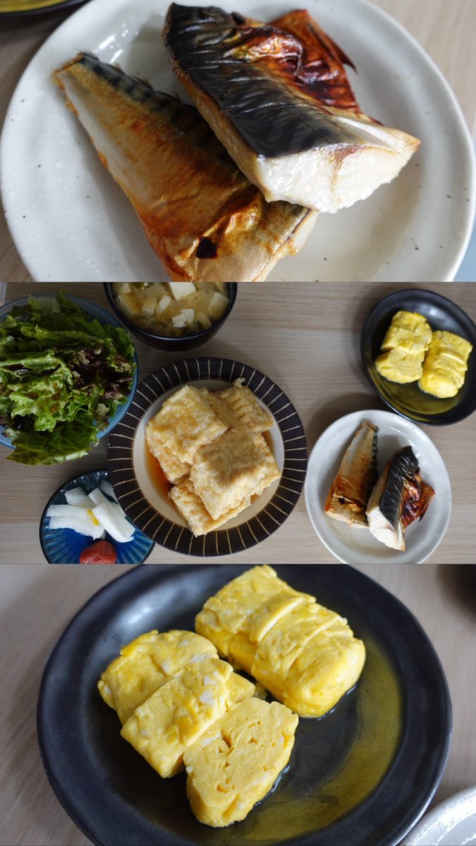 2025/6/1(92日目)
食べたものメモ✍️
昼:鯖焼き、サラダ、味噌汁、卵焼き、柚子大根、梅干し、揚げ出し豆腐
夜:カレー、サラダ(外食)
最近朝ごはんのヨーグルト作れてないから朝なしになりがち…😵‍💫食べてる時の方が調子良いから今日夜つくる！！！
＃ダイエット記録
＃ダイエット日記