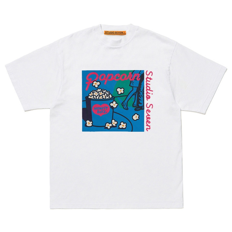 STUDIOSEVEN Popcorn Tシャツ Lサイズ - メルカリ